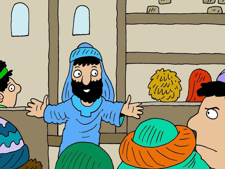 Jesús sana la mano de un hombre Jesús sana la mano de un hombre