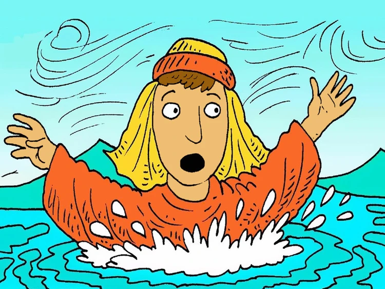 Pedro camina sobre el agua