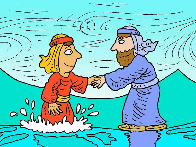 Pedro camina sobre el agua