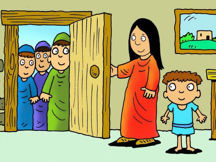 Los sabios de Oriente buscan a un niño rey 