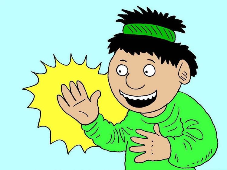 Jesús sana la mano de un hombre 